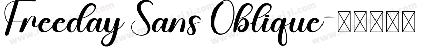 Freeday Sans Oblique字体转换